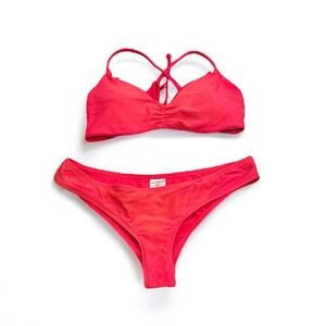 Body Glove Hot Pink Bikini Large top Small Bottoms